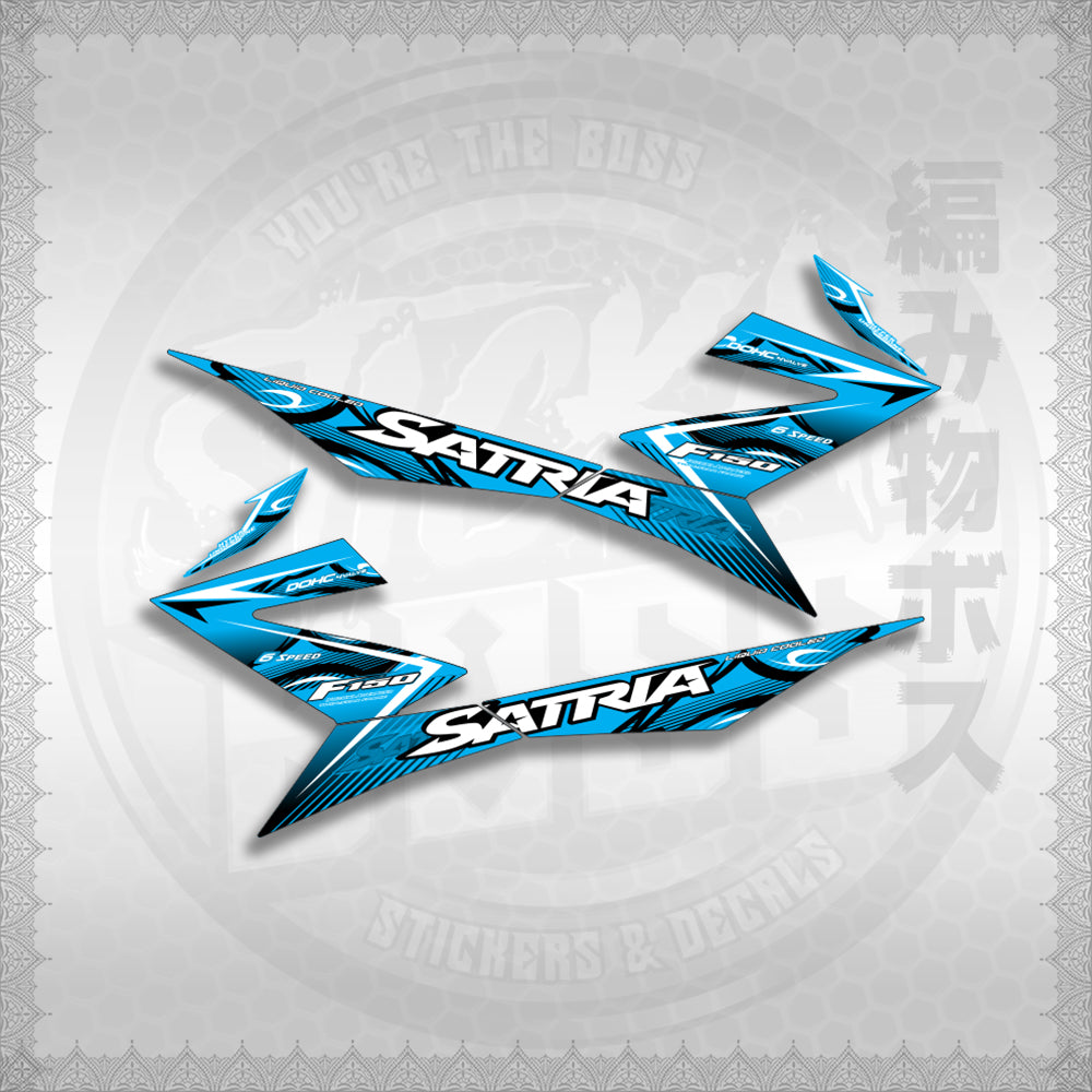 STICKER DECALS for RAIDER 150 FI (RFISATHMATH) By STICKABOSS (SOFIE LAMINATED WATERPROOF)