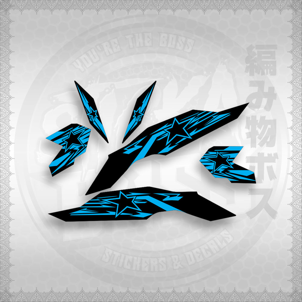STICKER DECALS for CLICK V3 (CV3VRSTST) By STICKABOSS (SOFIE LAMINATED WATERPROOF)