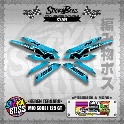 MIO SOUL I 125 GT DECALS ( KEREN TERBARU )【WITH FREEBIES】
