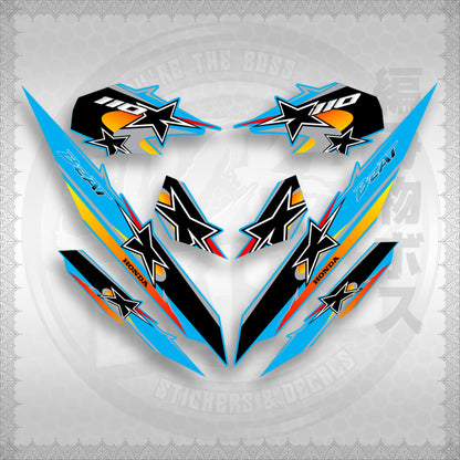 BEAT Fi V3 INDO CONCEPT ( TERBARU MOTIF ) STICKER DECALS By STICKABOSS