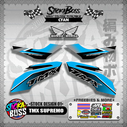 TMX SUPREMO DECALS  ( STOCK DESIGN 01 ) 【WITH FREEBIES】