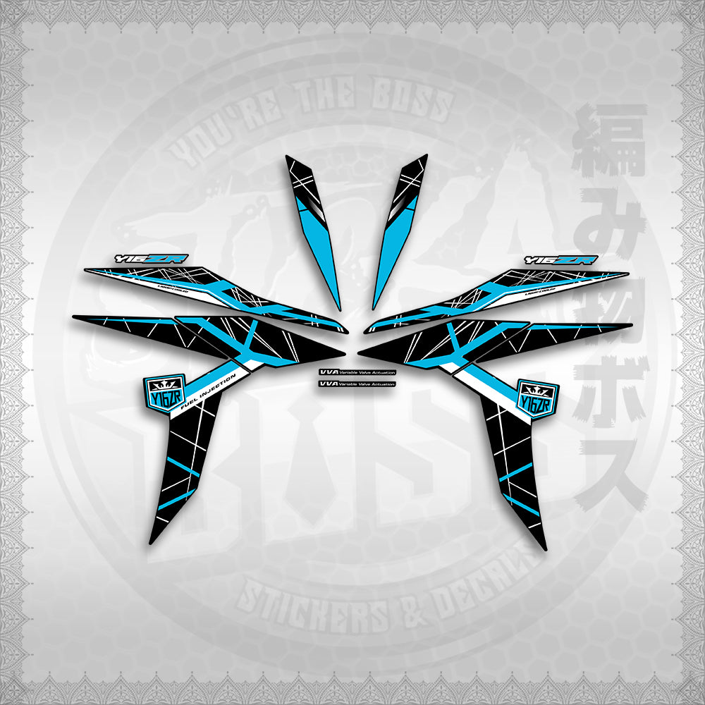 STICKER DECALS for SNIPER 155 MALAYSIAN (S155MICIY16) By STICKABOSS (SOFIE LAMINATED WATERPROOF)