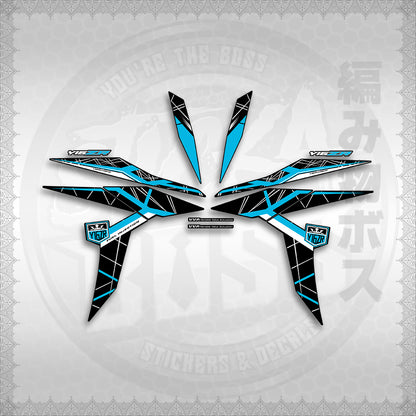 STICKER DECALS for SNIPER 155 MALAYSIAN (S155MICIY16) By STICKABOSS (SOFIE LAMINATED WATERPROOF)