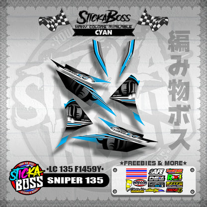 SNIPER 135 DECALS ( LC 135 F1459Y )【WITH FREEBIES】
