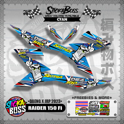RAIDER 150 Fi DECALS ( DAENG x JRP 2023 )【WITH FREEBIES】