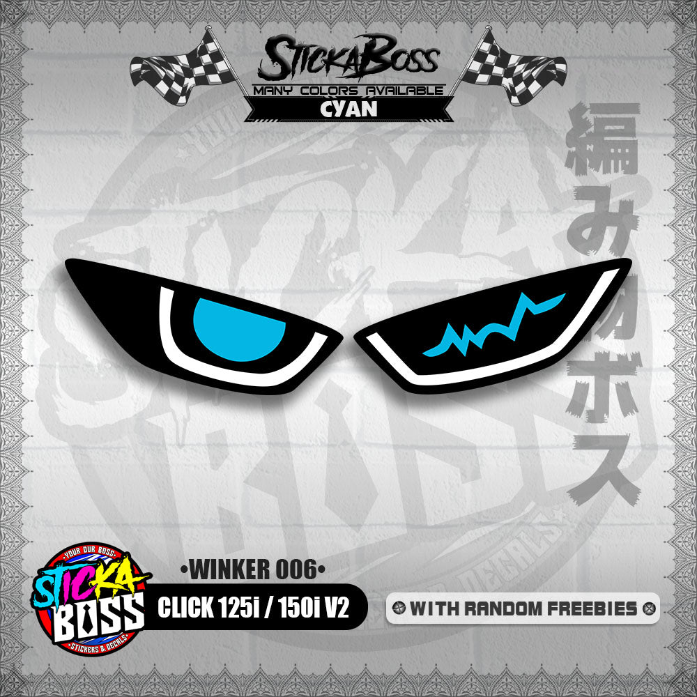 CLICK 125i / 150i V2 (WINKER 006) TRANSPARENT【WITH FREEBIES】