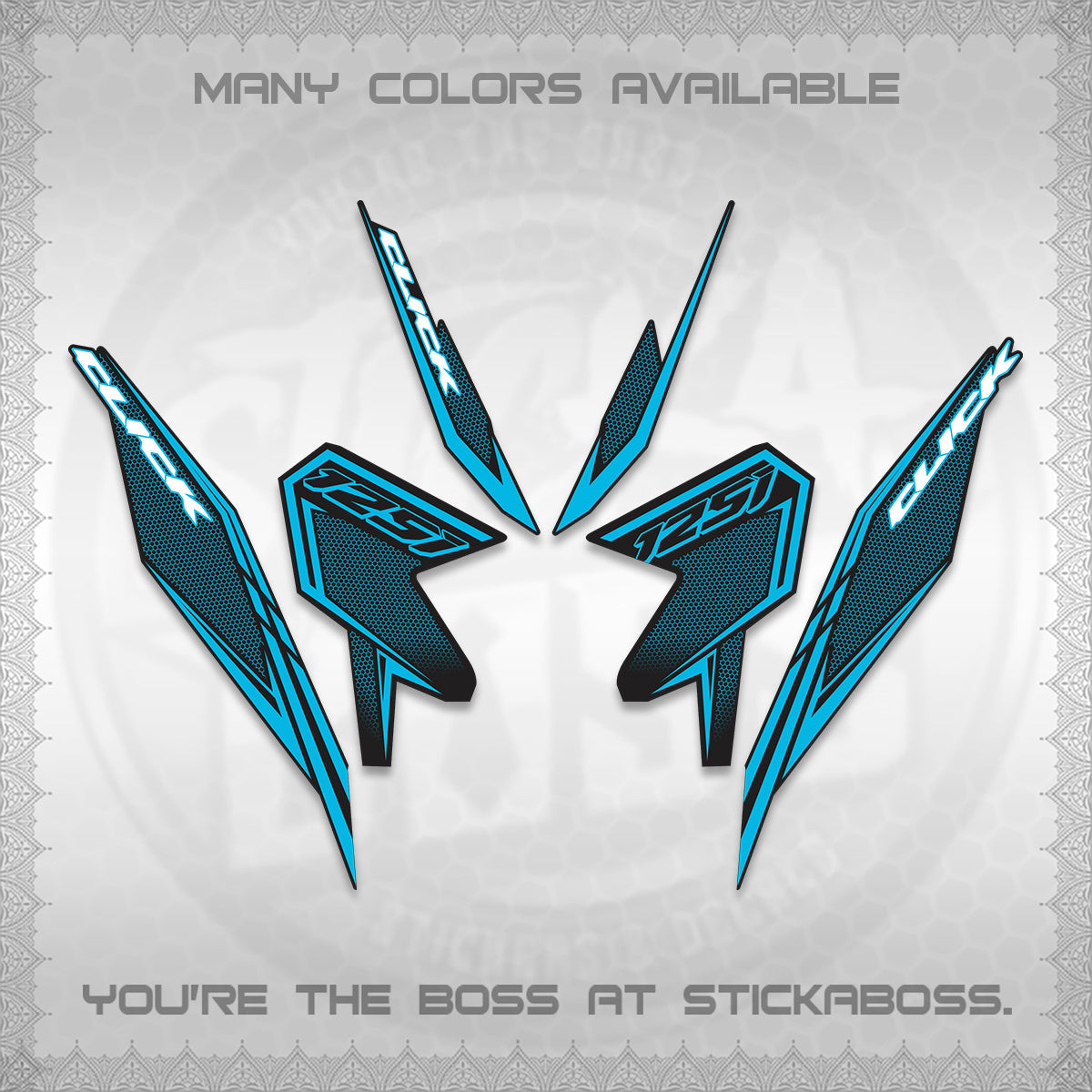 CLICK 125 V3 DECALS (2026 LINE UP DESIGN) STICKER KITS By STICKABOSS