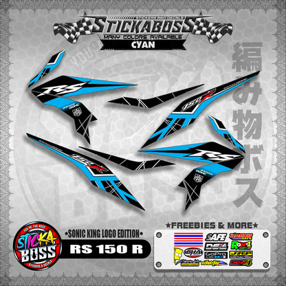 RS 150 R STICKER DECALS ( SONIC KING LOGO EDITION )【WITH FREEBIES】