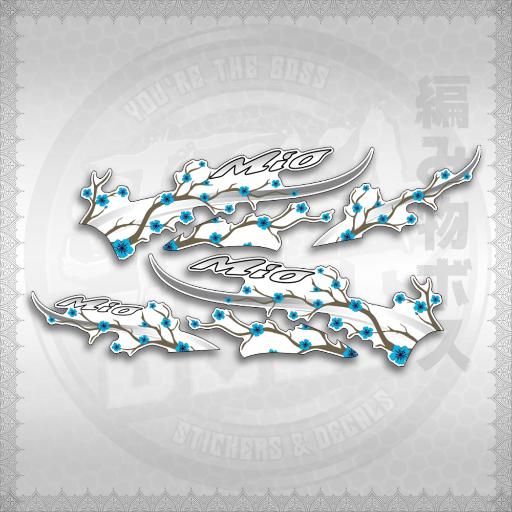 STICKER DECALS for MIO SPORTY FOR WHITE (MSPSAXFL) By STICKABOSS (SOFIE LAMINATED WATERPROOF)