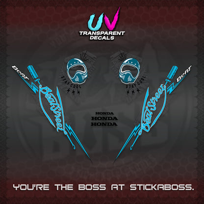 BEAT FI V2 UV TRANSPARENT DECALS (2026 BEATSTREET DESIGN) STICKER KITS BY STICKABOSS