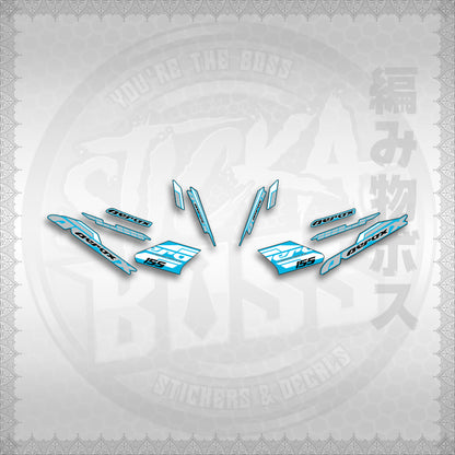 STICKER DECALS for AEROX 155 V1 THAI (AV1BLSI20) By STICKABOSS (SOFIE LAMINATED WATERPROOF)