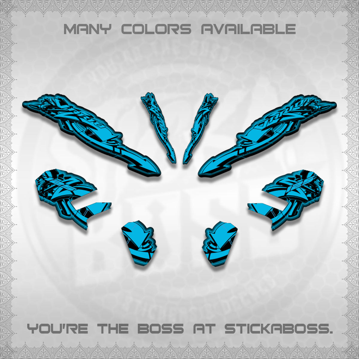 CLICK V3 STRIPING VARIO DECALS (GRAPHITY ARROW DESIGN)STICKER DECALS BY STICKABOSS