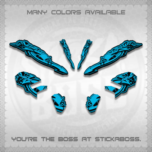 CLICK V3 STRIPING VARIO DECALS (GRAPHITY ARROW DESIGN)STICKER DECALS BY STICKABOSS
