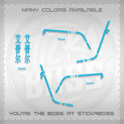 FAZZIO DECALS (2026 JAPAN LINES) STICKER KITS BY STICKABOSS