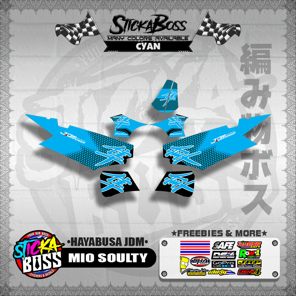 MIO SOULTY DECALS ( HAYABUSA JDM )【WITH FREEBIES】