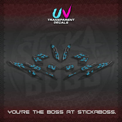 CLICK 125 V2 UV TRANSPARENT DECALS (2026 NEW SAKURA WIND)STICKER DECALS By STICKABOSS