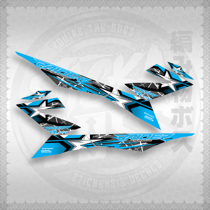 STICKER DECALS for RAIDER 150 FI (RFISATHMATH04) By STICKABOSS (SOFIE LAMINATED WATERPROOF)