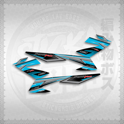 STICKER DECALS for RAIDER 150 FI THAI (RFIGRCUST03) By STICKABOSS (SOFIE LAMINATED WATERPROOF)