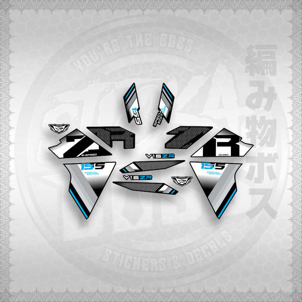 STICKER DECALS for SNIPER 155 (S155Y1SIPH) By STICKABOSS (SOFIE LAMINATED WATERPROOF)