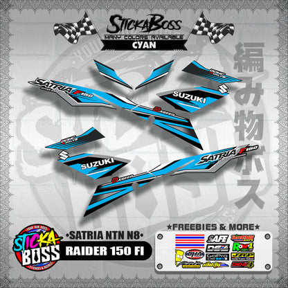 RAIDER 150 FI DECALS ( SATRIA NTN N8 )【WITH FREEBIES】