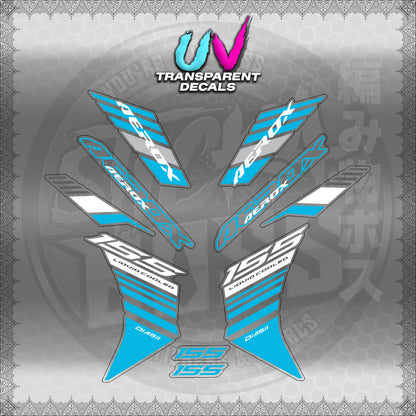 【PREMIUM UV PRINT】TRANSPARENT AEROX V3 ALPHA TURBO INDO (AV3BAST)【WITH FREEBIES】