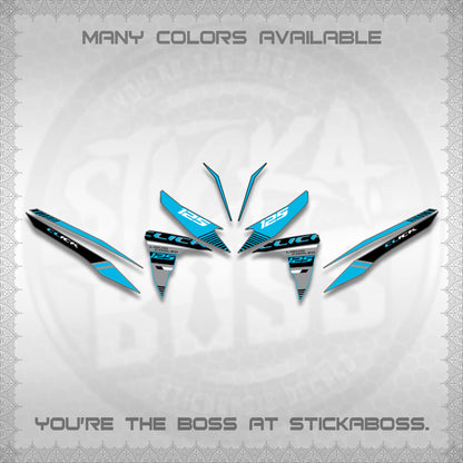 CLICK 125 V2 DECALS (2026 LIQUID COOLED DESIGN)STICKER DECALS BY STICKABOSS