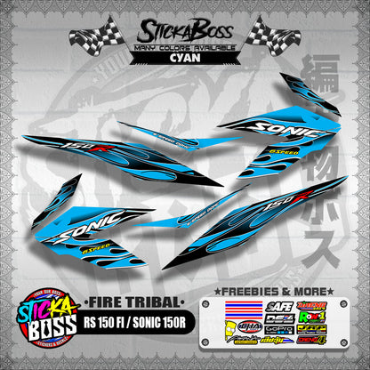 RS 150 FI / SONIC 150R DECALS ( FIRE TRIBAL )【WITH FREEBIES】
