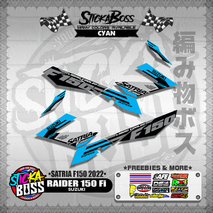 RAIDER 150 Fi DECALS ( SATRIA F150 2022  )【WITH FREEBIES】