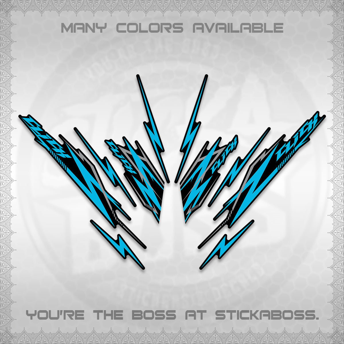 CLICK 125 V2 INDO DECALS (2024 CL 00-A8 STYLE) STICKER KITS By STICKABOSS