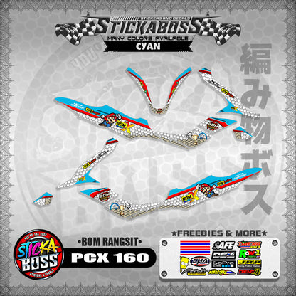 PCX 160 STICKER DECALS (BOM RANGSIT)【WITH FREEBIES】