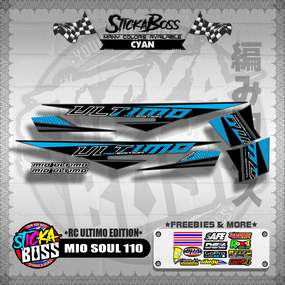 MIO SOUL 110 DECALS ( RC ULTIMO EDITION )【WITH FREEBIES】