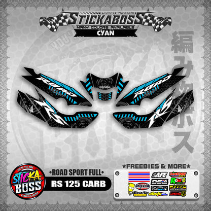 RS 125 CARB STICKER FULL DECALS ( ROAD SPORT FULL )【WITH FREEBIES】