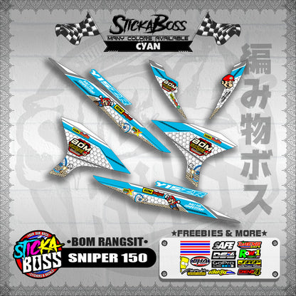 SNIPER 150 INDO DECALS ( BOM RANGSIT )【WITH FREEBIES】