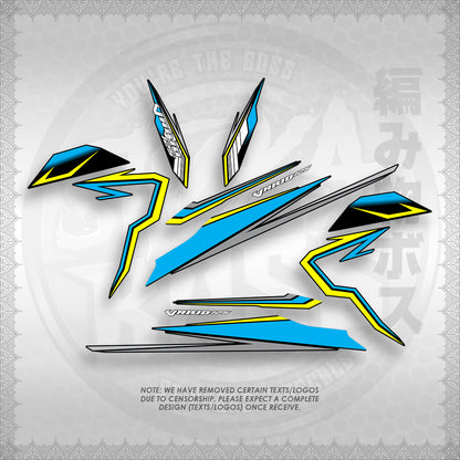 STICKER DECALS for CLICK 125 V3 (CV3VAVRDE) By STICKABOSS (SOFIE LAMINATED WATERPROOF)