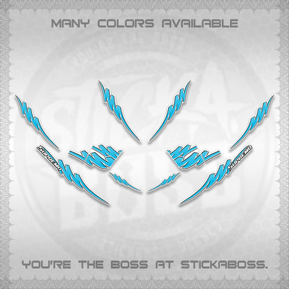 AEROX V2 FOR WHITE STRIPING DECALS (1 TONE PUTRA VIRDIAN)STICKER DECALS BY STICKABOSS