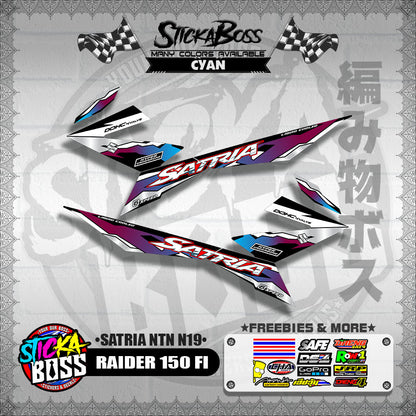 RAIDER 150 FI DECALS ( SATRIA NTN N19 )【WITH FREEBIES】