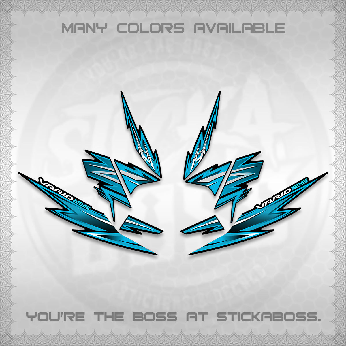 CLICK 125 V4 INDO VARIO DECALS (2026 VANDOREN STYLE) STICKER DECALS By STICKABOSS