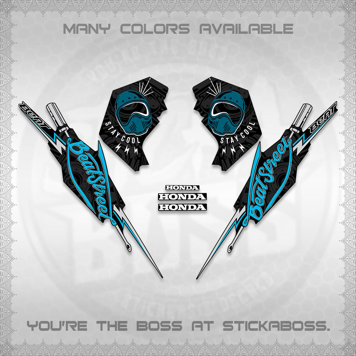 BEAT FI V2 DECALS (2026 BEATSTREET DESIGN) STICKER KITS BY STICKABOSS