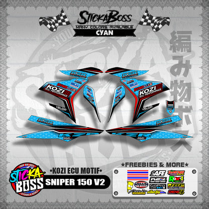 SNIPER 150 V2 DECALS ( KOZI ECU MOTIF )【WITH FREEBIES】