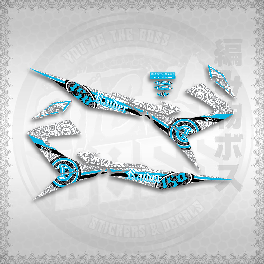 STICKER DECALS for RAIDER 150 REBORN CARB MALAYSIAN (RRCBARAST) By STICKABOSS (SOFIE LAMINATED )