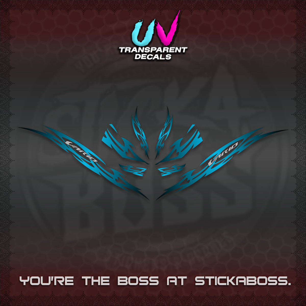 CLICK 125 V3 INDO VARIO UV TRANSPARENT DECALS (2026 NUSANTARA STRIPING) STICKER DECALS By STICKABOSS
