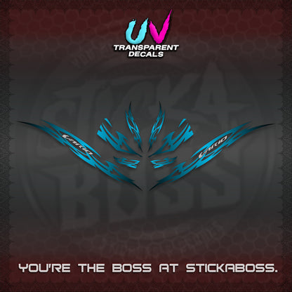 CLICK 125 V3 INDO VARIO UV TRANSPARENT DECALS (2026 NUSANTARA STRIPING) STICKER DECALS By STICKABOSS