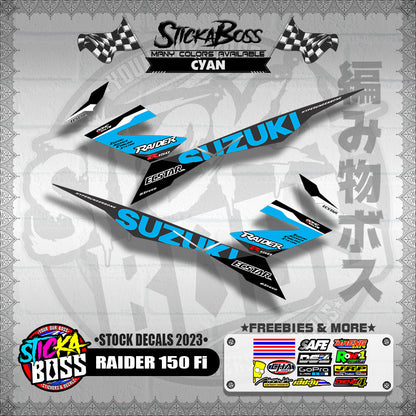 RAIDER 150 Fi ( STOCK DECALS 2023 )【WITH FREEBIES】