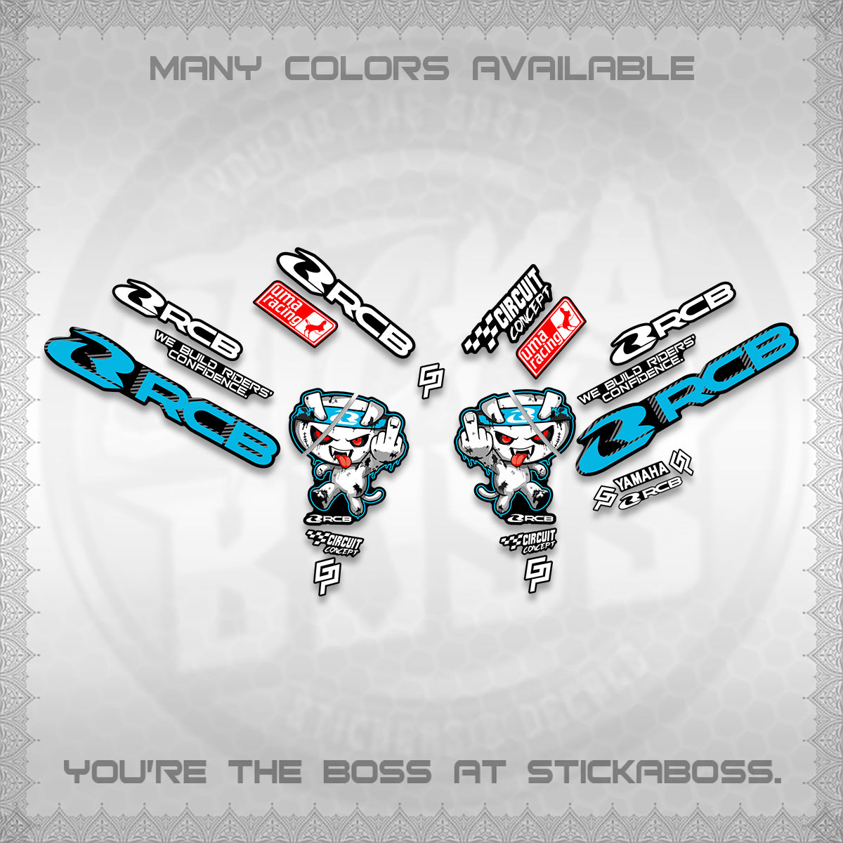 AEROX V2 DECALS (2026 RACE ZOMBIE DESIGN) STICKER DECALS By STICKABOSS