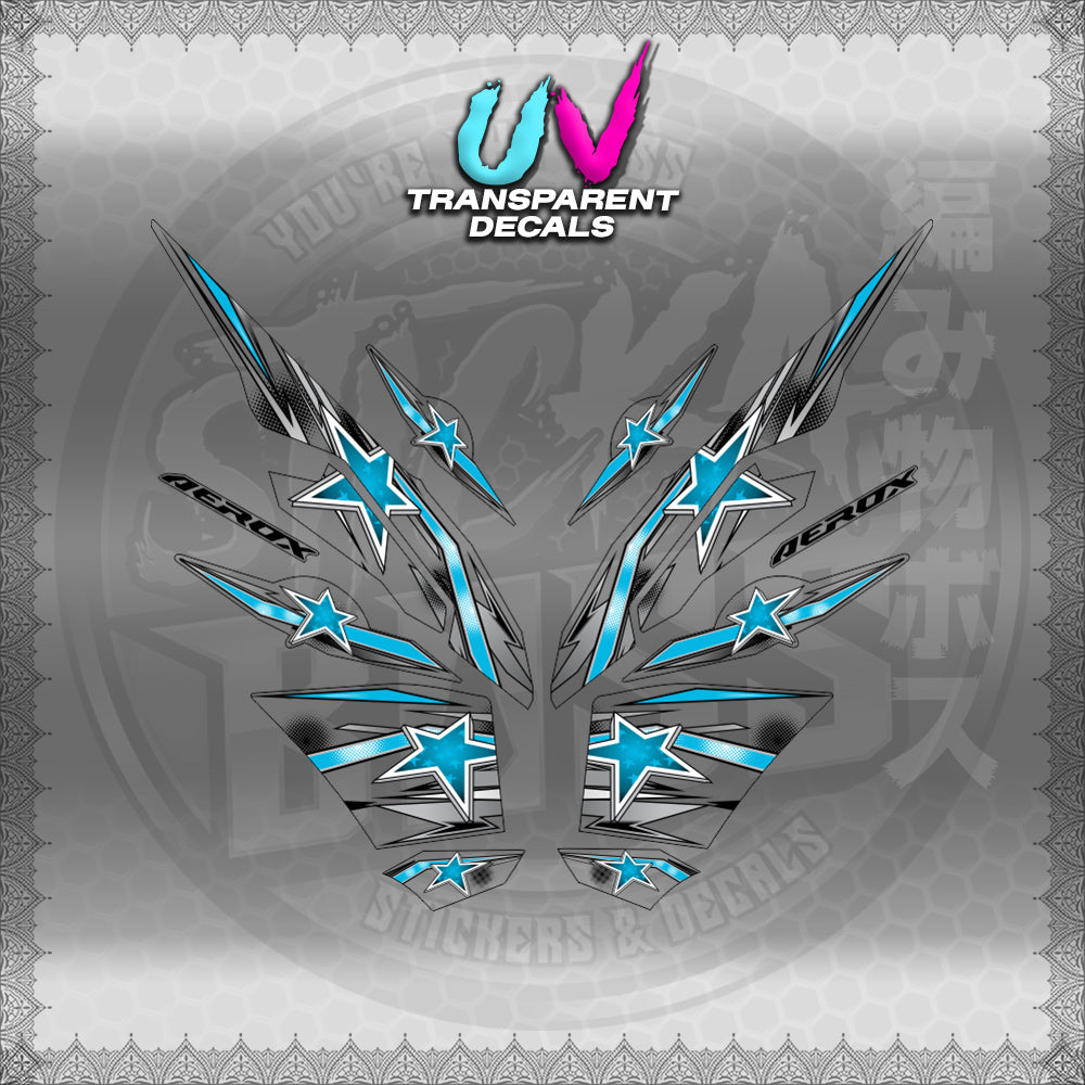 【PREMIUM UV PRINT】TRANSPARENT AEROX V3 ALPHA TURBO INDO (AV3LESTSE)【WITH FREEBIES】