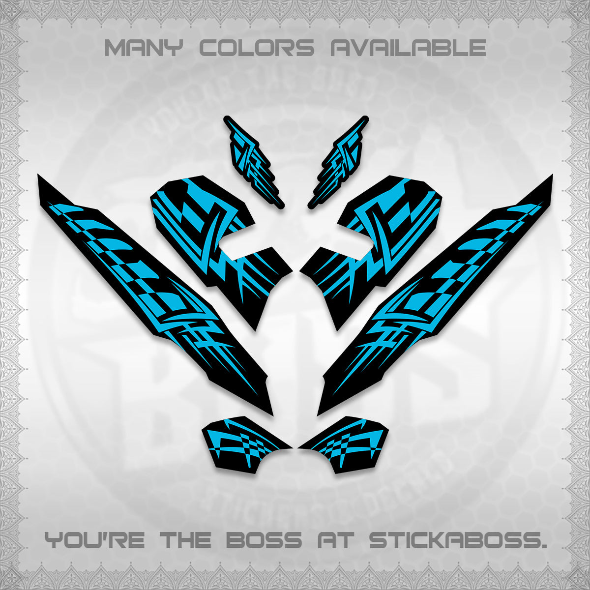 CLICK 125 V3 VARIO INDO-MALAY DECALS (2026 TRIBAL LINES DESIGN) STICKER DECALS By STICKABOSS