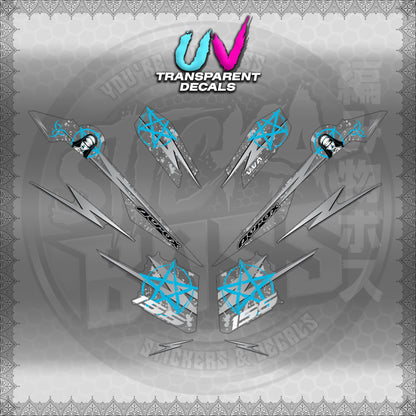 【PREMIUM UV PRINT】TRANSPARENT AEROX V3 ALPHA TURBO INDO (AV3STLASA)【WITH FREEBIES】