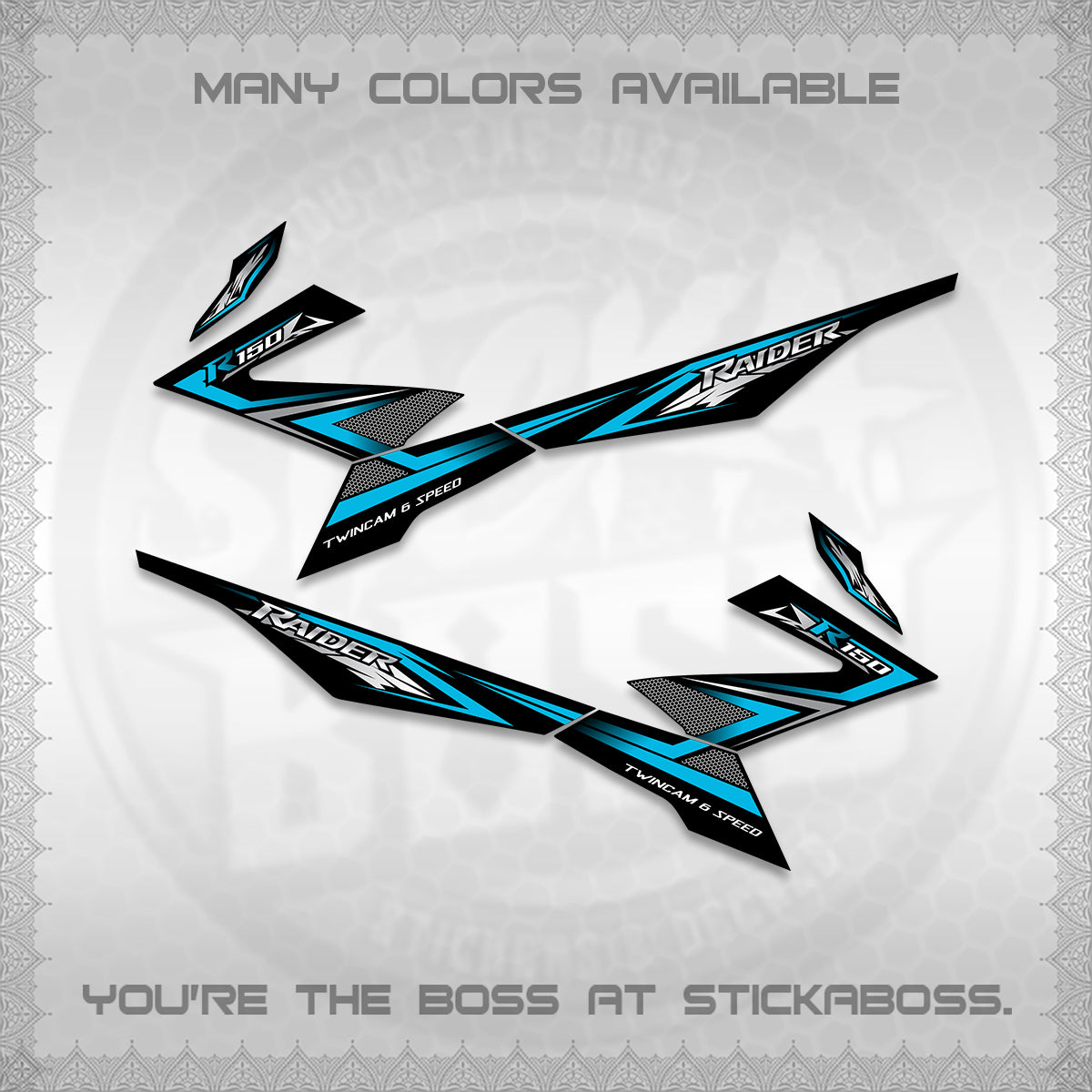 RAIDER 150 FI DECALS (TH CODE 1) STICKER DECALS BY STICKABOSS
