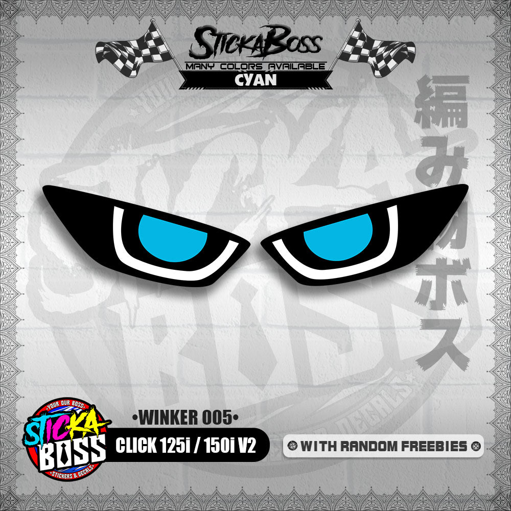 CLICK 125i / 150i V2 (WINKER 005) TRANSPARENT【WITH FREEBIES】