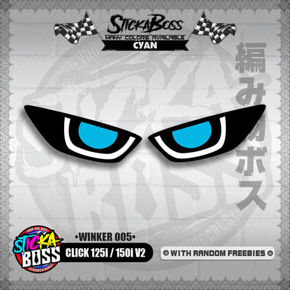 CLICK 125i / 150i V2 (WINKER 005) TRANSPARENT【WITH FREEBIES】